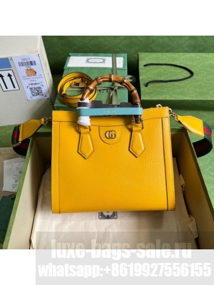 Gucci Diana small tote bag 702721 yellow
