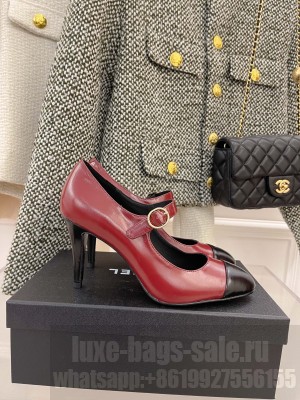 Chanel Heel 85mm Mary Janes Pumps Red Spring 2022 Collection