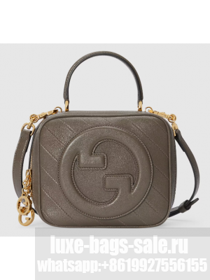 GUCCI BLONDIE TOP HANDLE BAG 744434 Brown