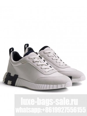 Hermes Unisex Bouncing Sneaker White