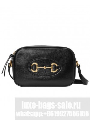 Gucci Horsebit 1955 Small Shoulder Bag 760196 Black