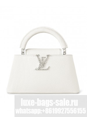 Louis Vuitton Capucines East-West Mini M24671 White
