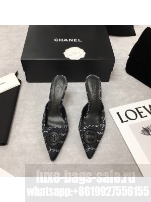 Chanel Vintage Lambskin Slide 70mm Black 2021 Collection