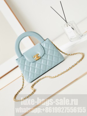 Chanel MINI SHOPPING BAG AS4416 sky blue
