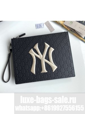 Gucci Original GG Pouch with NY Yankees™ Patch 547791 547796 Black
