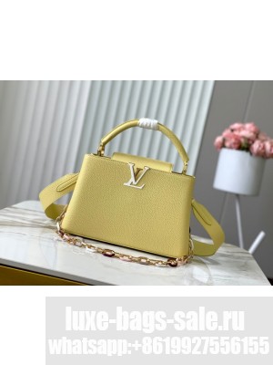 Louis Vuitton Capucines MM M21652 yellow