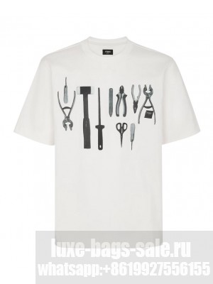 Fendi Women's Cotton T-shirt White