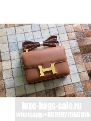 Hermes Constance 18/23 Bag in original Epsom Leather camel
