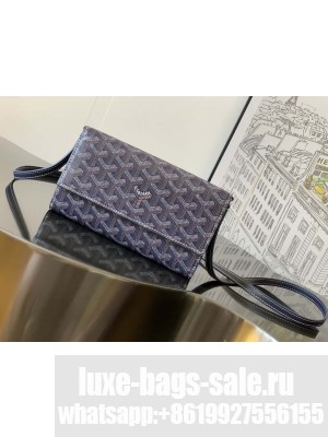 Goyard Varenne Continental Wallet Navy blue