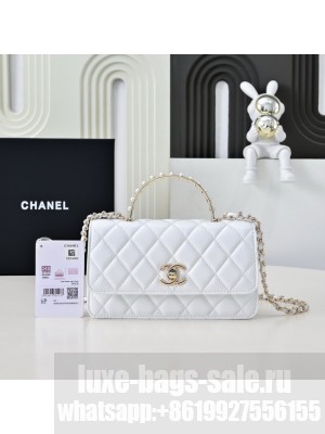 Chanel CLUTCH WITH CHAIN AB4293 white