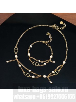 Christian Dior Women's PETIT CD Bracelet & Necklace 01014 2024