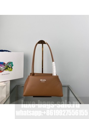 Prada Leather Triangle bag 1BA368 brown