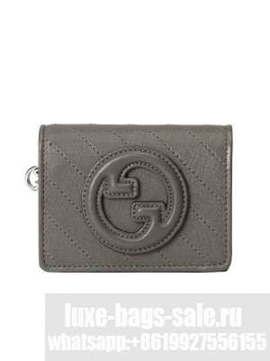 Gucci Blondie Card Case Wallet 760317 Khaki