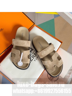 Hermes Unisex Chypre Flat Sandals 09