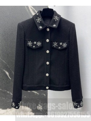 Chanel Women's Tweed Jacket Black