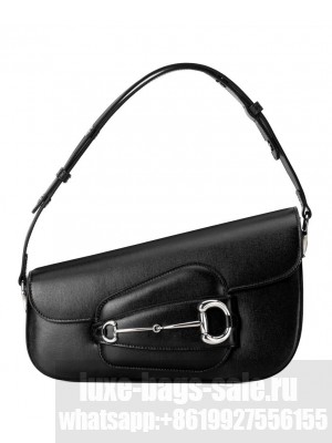 Gucci Horsebit 1955 Shoulder Bag 764155 Black