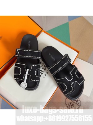 Hermes Unisex Chypre Flat Sandals 027