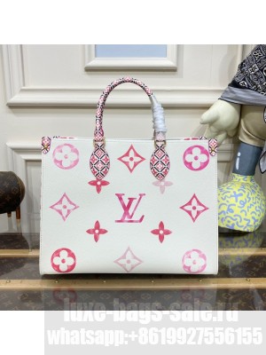 Louis Vuitton OnTheGo MM M22975 pink