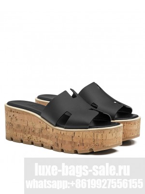 Hermes Women's Eze 30 Sandal Black