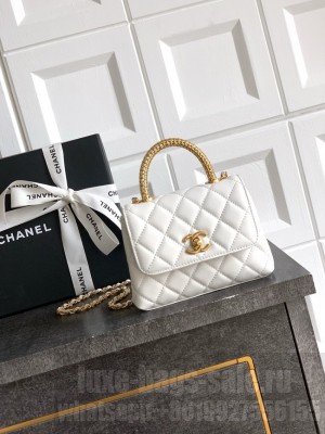 Chanel MINI FLAP BAG WITH TOP HANDLE AS2215-17