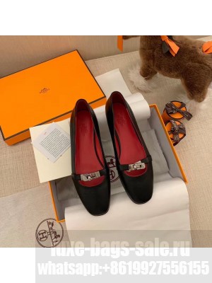 Hermes Bilbao ballet flat Black 2021 Collection