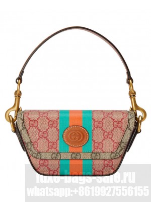 Gucci GG Top Handle Mini Bag With Web 723762 Red