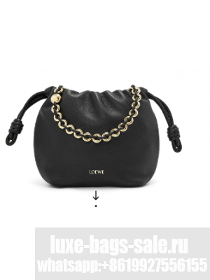 Loewe Mini Napa Lamb Leather Flamenco Purse A914C black
