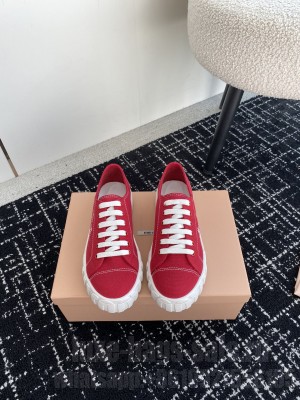 Miu Miu Canvas sneakers red