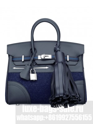 Hermes Birkin 25 Go Team Swift Dark Blue