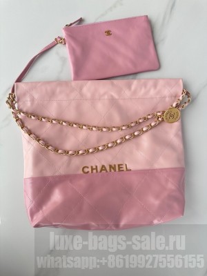 CHANEL 22 MINI HANDBAG AS3260 Light Pink & Light Purple