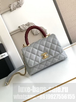 Chanel MINI FLAP BAG WITH TOP HANDLE AS2215-9