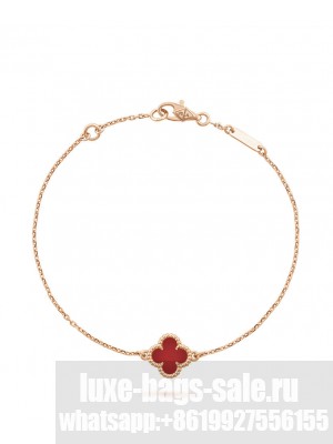 Van Cleef & Arpels Women's Sweet Alhambra Bracelet Red