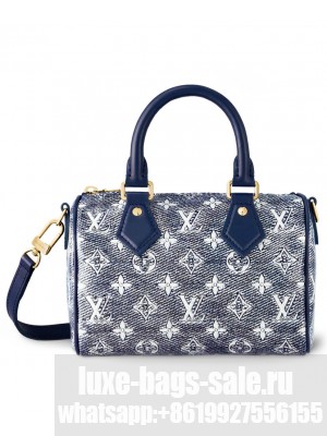 Louis Vuitton Speedy Bandouliere 20 M23069 Blue