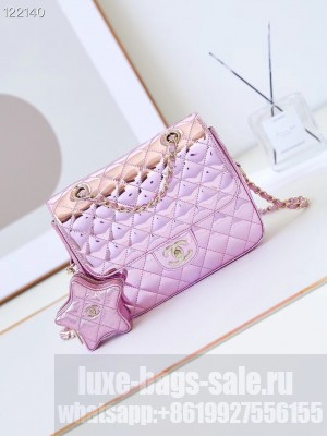 Chanel BACKPACK & STAR COIN PURSE AS4649 pink