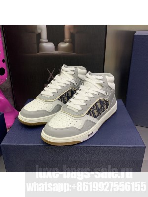 Dior Unisex B27 High-Top Sneaker Smooth Calfskin with Dior Oblique Jacquard 2023 043