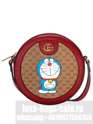 Gucci X Doraemon Shoulder Bag 625216 Red