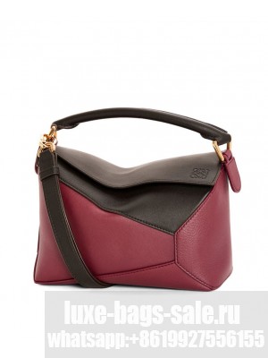 Loewe Small Puzzle Bag In Classic Calfskin Mauve