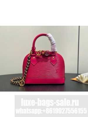 Louis Vuitton Alma Mini LV&I CUSTOMIZABLE K00015 rose