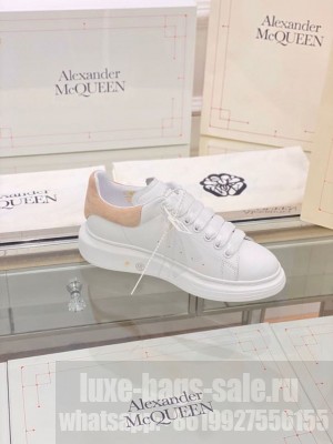 Alexander McQueen Oversized Platform Lace Up Creeper Sneakers Spring/Summer 2020 Collection, Suede Beige