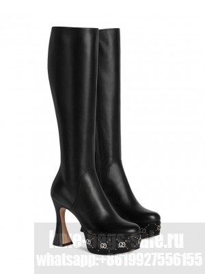 Gucci Women's Platform Boot 750519 Black