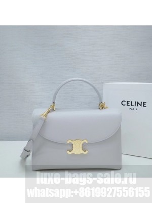 CELINE MEDIUM NINO BAG IN SUPPLE CALFSKIN 117523 LIGHT STONE
