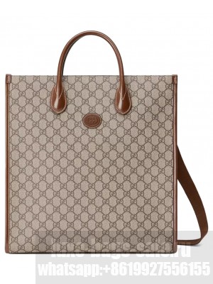 Gucci Medium Tote With Interlocking G 674155 Coffee