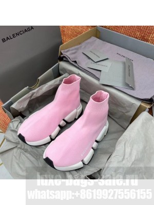 Balenciaga Speed 2.0 Knit Sock Sneakers Spring/Summer 2021 Collection, Light Pink