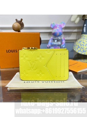 Louis Vuitton Romy Card Holder N81880 Yellow