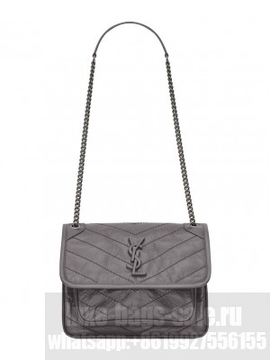 Saint Laurent Baby Niki Chain Bag 5330370 Dark Gray