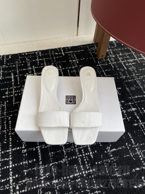TOTEME Fabric slides white