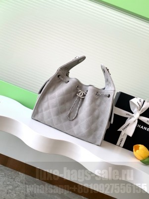 Chanel SUEDE HOBO BAG AS5293 gray