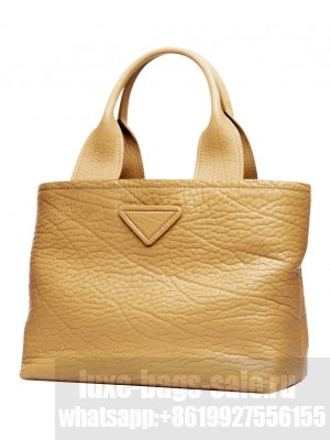 Prada Leather Shopping Bag 1BG440 Apricot