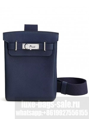 Hermes Hac a Dos PM Backpack H083589 Dark Blue