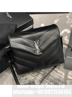 Saint Laurent Loulou Mini Toy Bag in "Y" Leather 467072 Black/Silver Collection